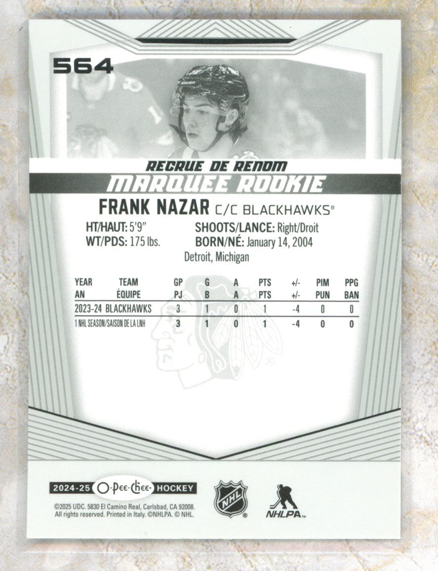 2024-25 O-Pee-Chee O-Pee-Chee #564 Frank Nazar Raw trading card