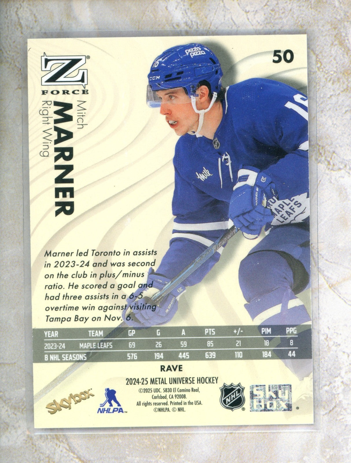 2024-25 Metal Universe Metal Universe #50 Mitchner MAR 399 Raw trading card
