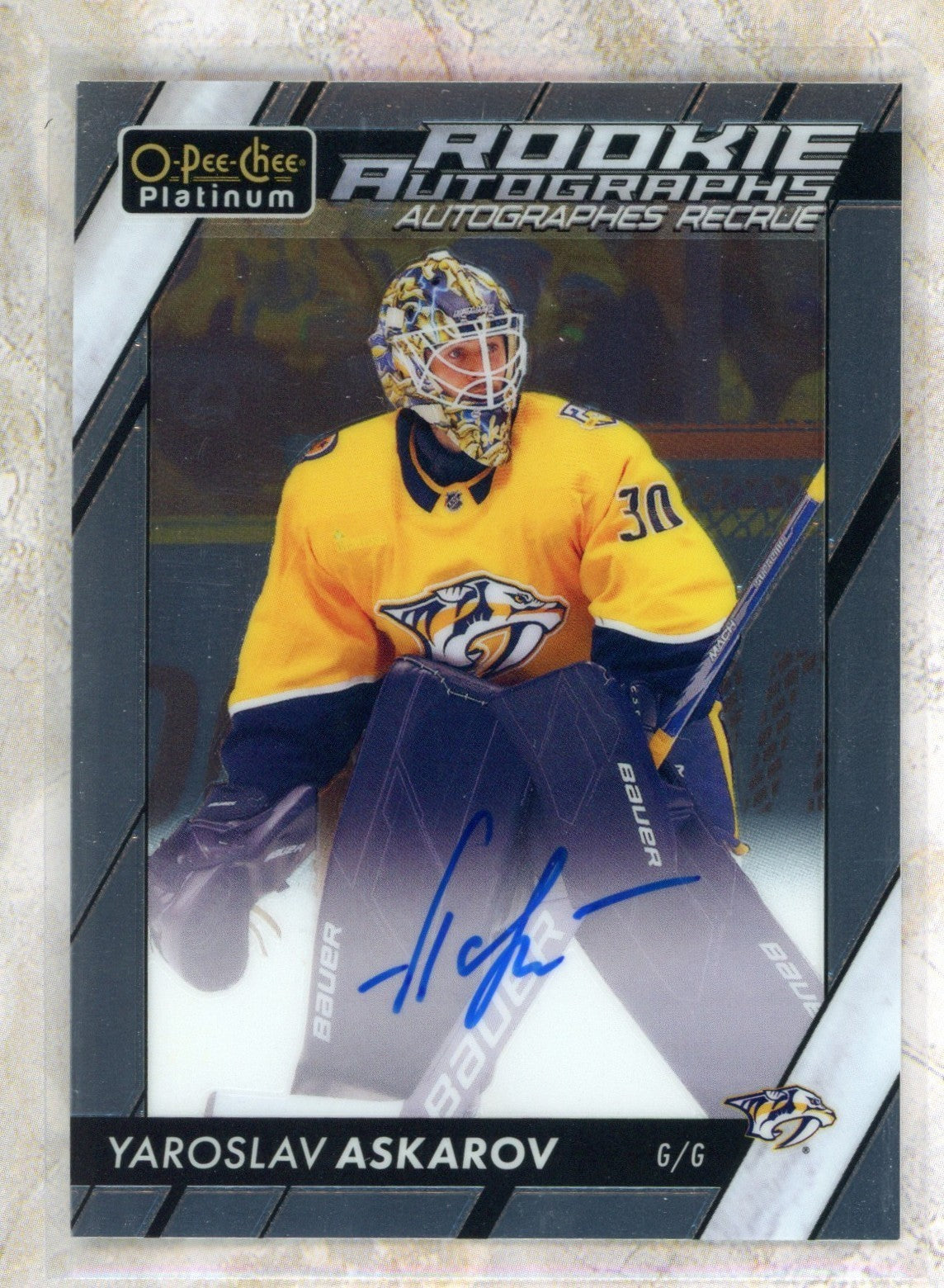 2023-24 O-Pee-Chee Platinum O-Pee-Chee Platinum #R-YA Yaroslav Askarov Raw trading card