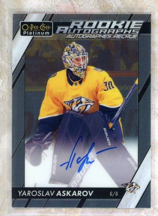 2023-24 O-Pee-Chee Platinum O-Pee-Chee Platinum #R-YA Yaroslav Askarov Raw trading card