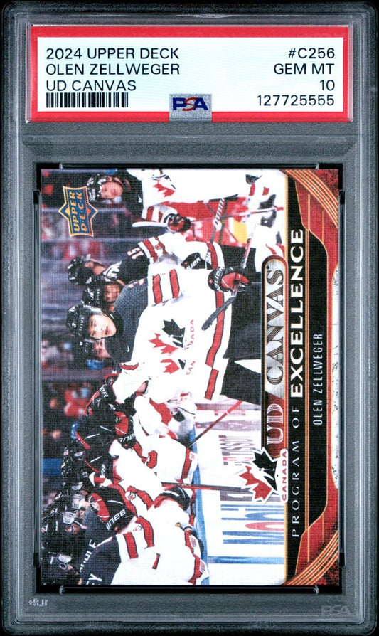 2024-25 Upper Deck Upper Deck #C101 Olen Zellweger PSA 10 Graded trading card