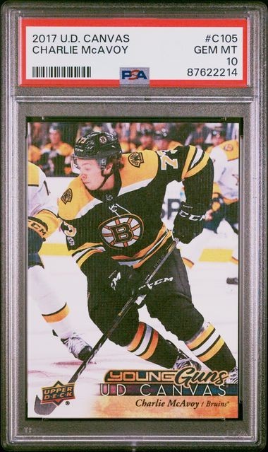 2017-18 Upper Deck Upper Deck #C105 Charlie McAvoy PSA 10 Graded trading card
