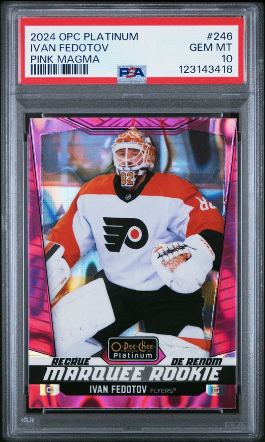 2024-25 O-Pee-Chee O-Pee-Chee #246 Ivan Fedotov PSA 10 Graded trading card