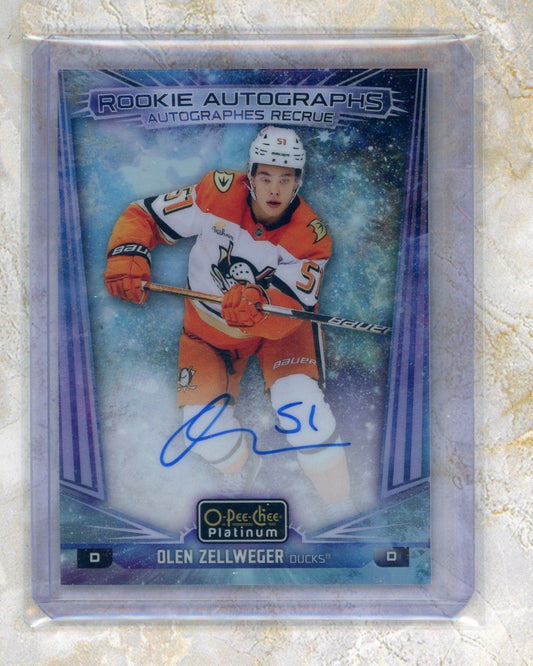 2024-25 O-Pee-Chee Platinum O-Pee-Chee Platinum #R-OZ Olen Zellweger 50 Raw trading card