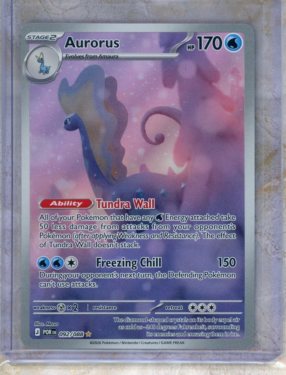 2026 Pokemon POR EN-Perfect Order #092 Aurorus IR Raw trading card