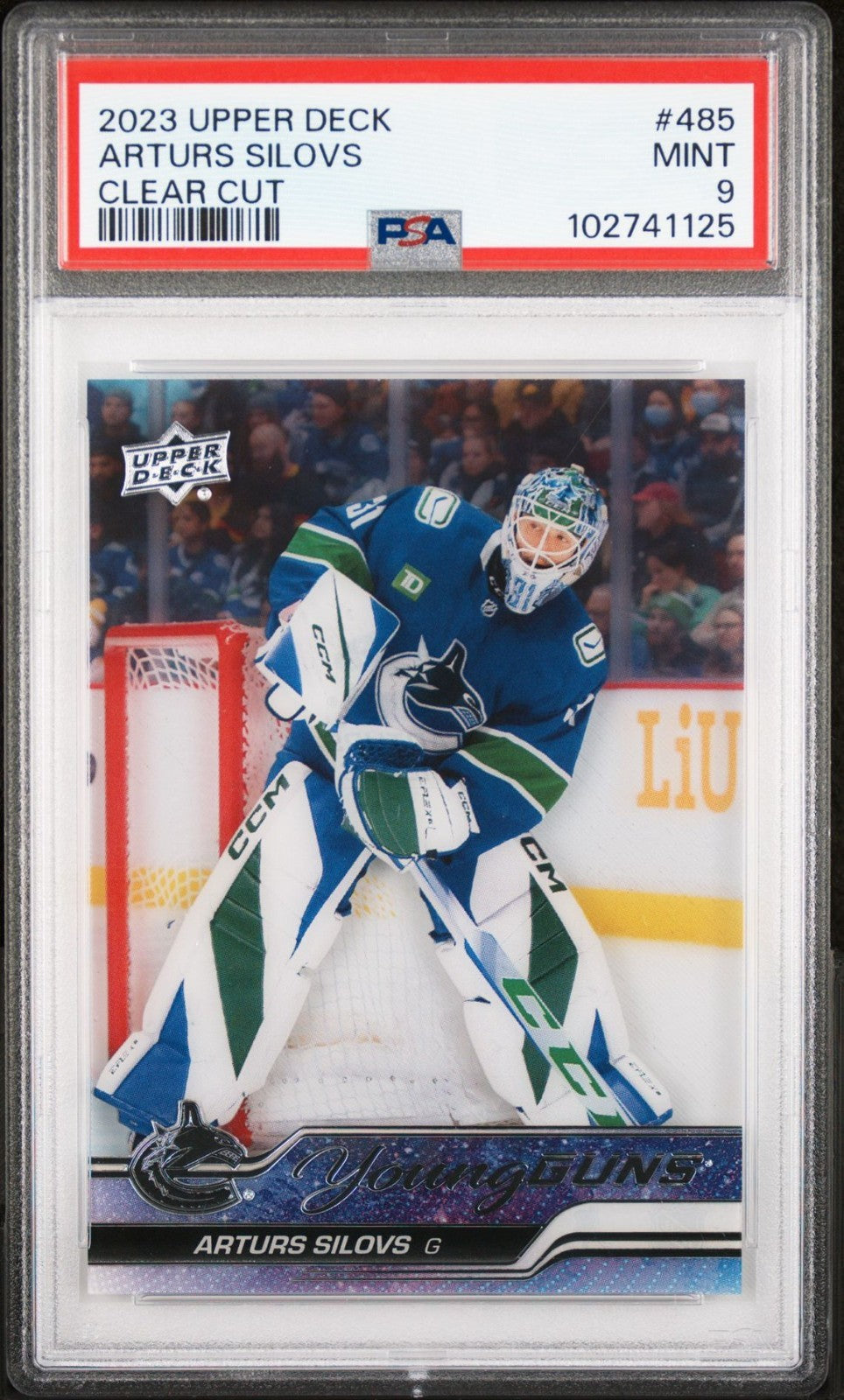 2023-24 Upper Deck Upper Deck #485 Arturs Silovs PSA 9 Graded trading card