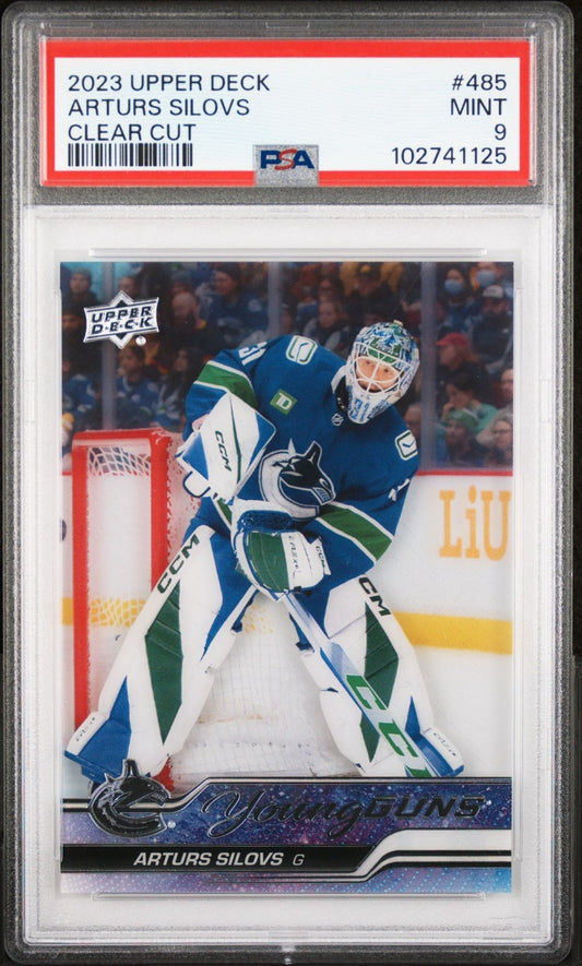 2023-24 Upper Deck Upper Deck #485 Arturs Silovs PSA 9 Graded trading card