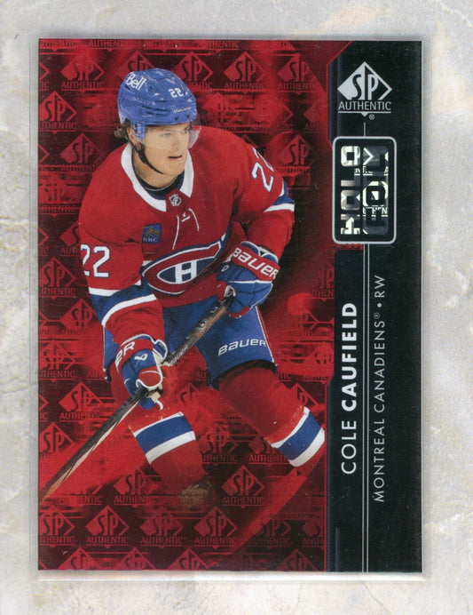 2023-24 Sp Authentic SP Authentic #HF18 Cole Caufield Holofoil Raw trading card