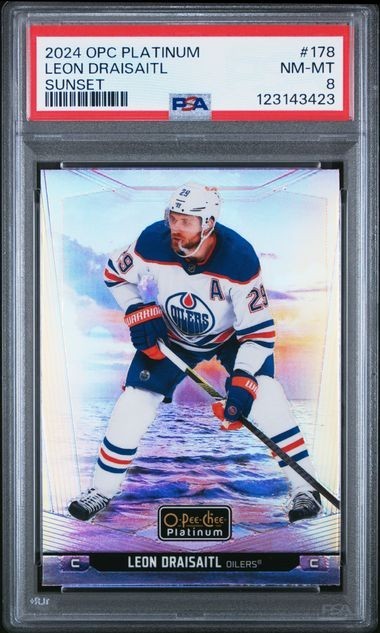 2024-25 O-Pee-Chee O-Pee-Chee Platinum #178 Leon Draisaitl PSA 8 Graded trading card