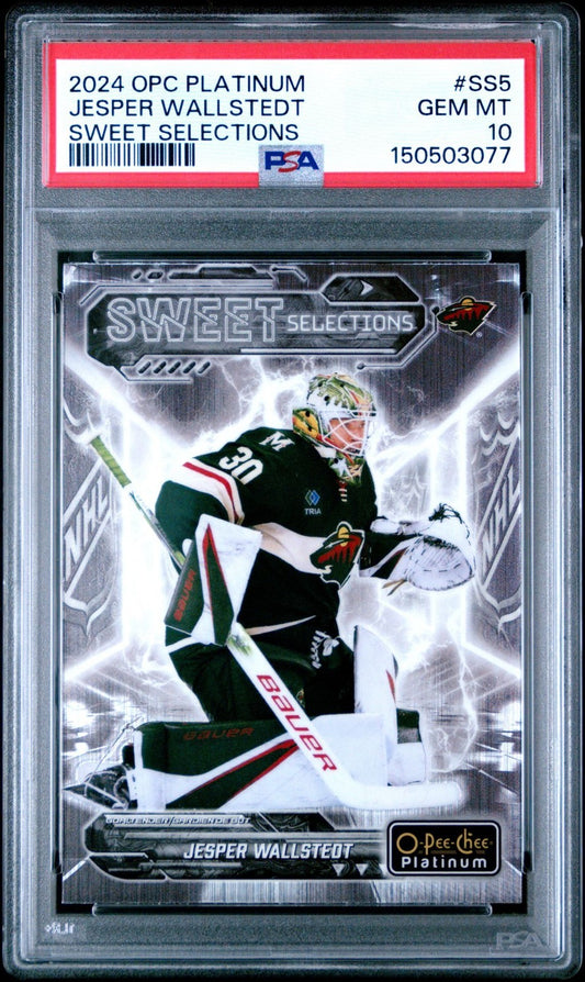 2024-25 O-Pee-Chee Platinum O-Pee-Chee Platinum #SS-5 Jesper Wallstedt PSA 10 Graded trading card