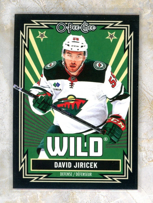 2025-26 O-Pee-Chee O-Pee-Chee #38 David Jiricek Minnesota Wild 100 Raw trading card