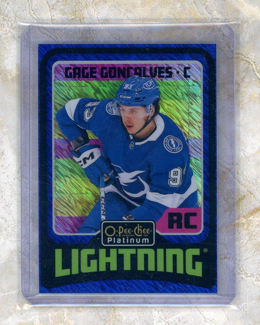 2024-25 O-Pee-Chee Platinum O-Pee-Chee Platinum #R84 Gage Goncalves 100 Raw trading card