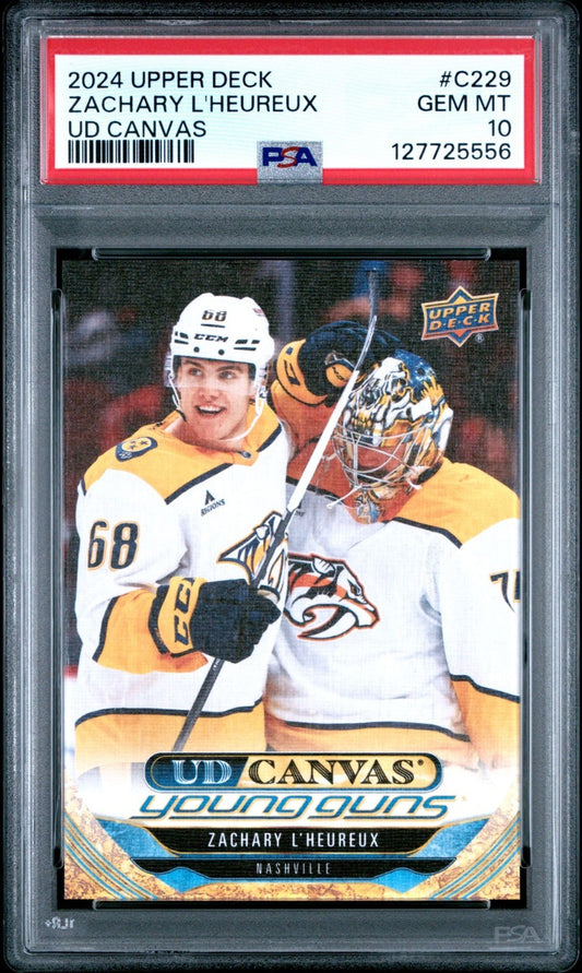 2024-25 Upper Deck Upper Deck #C229 Zachary L'Heureux PSA 10 Graded trading card
