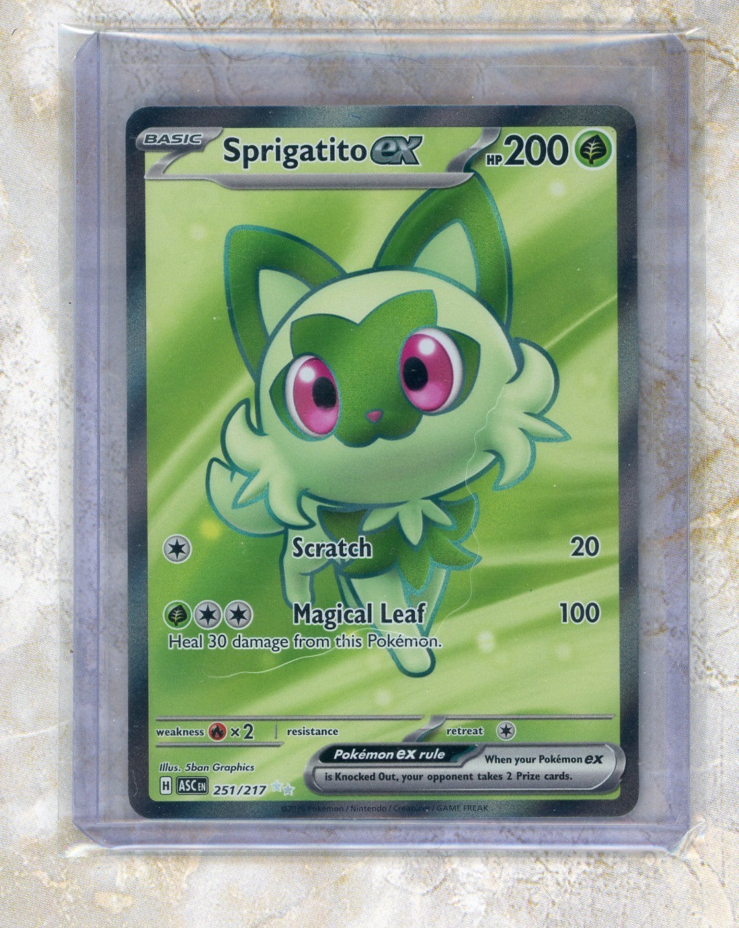 2026 Pokemon ASC EN-Ascended Heroes #251 Sprigatito Ex UR Raw trading card