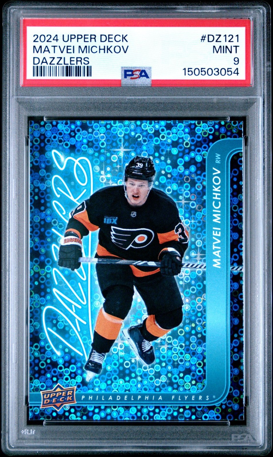 2024-25 Upper Deck Upper Deck #DZ-121 Matvei Michkov PSA 9 Graded trading card
