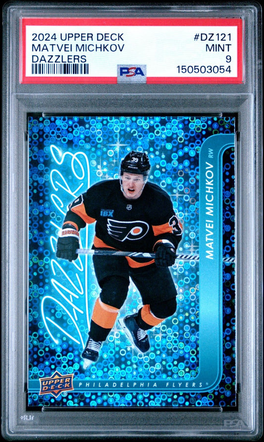 2024-25 Upper Deck Upper Deck #DZ-121 Matvei Michkov PSA 9 Graded trading card