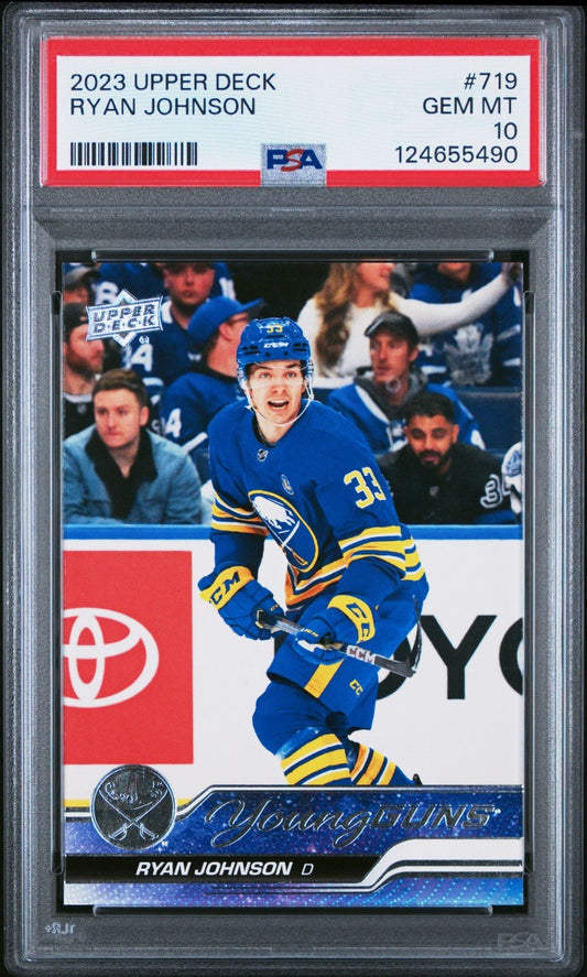 2023-24 Upper Deck Upper Deck Extended Series #719 Ryan Johnson PSA 10 Graded trading card