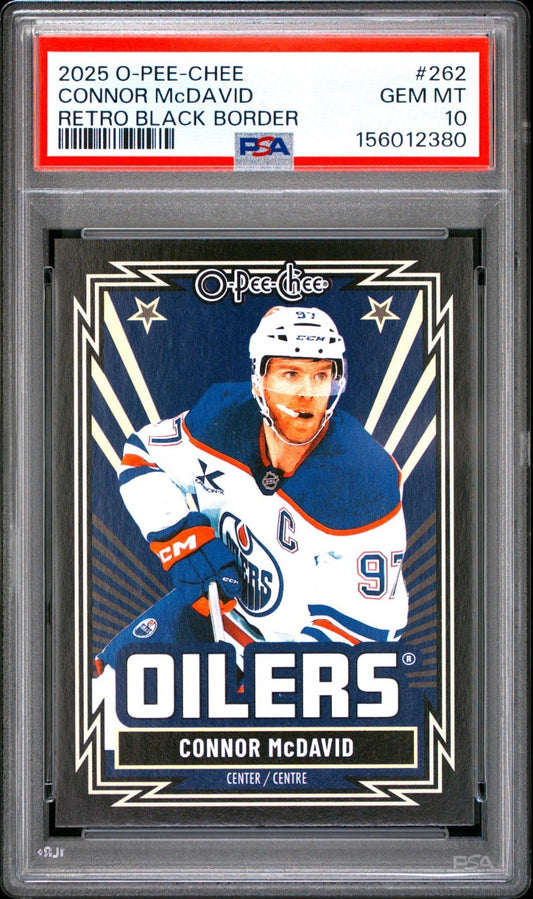 2025-26 O-Pee-Chee O-Pee-Chee #262 Connor McDavid 100 PSA 10 Graded trading card