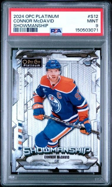 2024-25 O-Pee-Chee Platinum O-Pee-Chee Platinum #S12 Connor McDavid PSA 9 Graded trading card