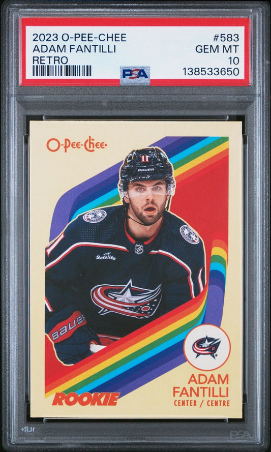 2023-24 O-Pee-Chee O-Pee-Chee #583 Adam Fantilli MAR PSA 10 Graded trading card