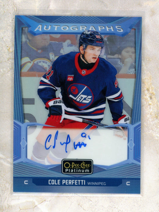 2024-25 O-Pee-Chee Platinum O-Pee-Chee Platinum #BACP Cole Perfetti Raw trading card