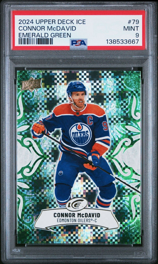 2024-25 Upper Deck Ice Upper Deck Ice #79 Connor McDavid PSA 9 Graded trading card