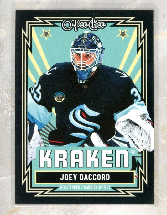 2025-26 O-Pee-Chee O-Pee-Chee #239 Joey Daccord Seattle Kraken 100 Raw trading card
