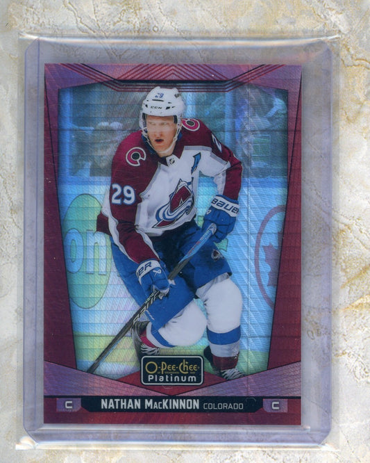 2024-25 O-Pee-Chee Platinum O-Pee-Chee Platinum #90 Nathan MacKinnon 199 Raw trading card