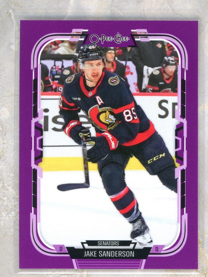 2025-26 O-Pee-Chee O-Pee-Chee #389 Jake Sanderson 49 Raw trading card