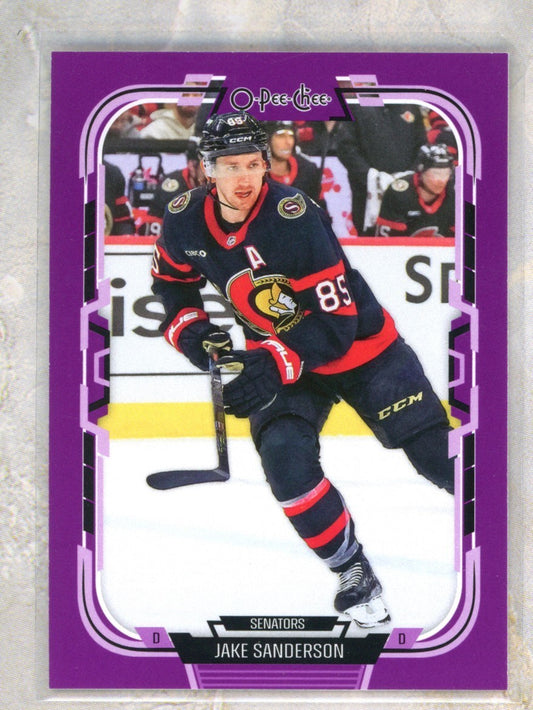 2025-26 O-Pee-Chee O-Pee-Chee #389 Jake Sanderson 49 Raw trading card