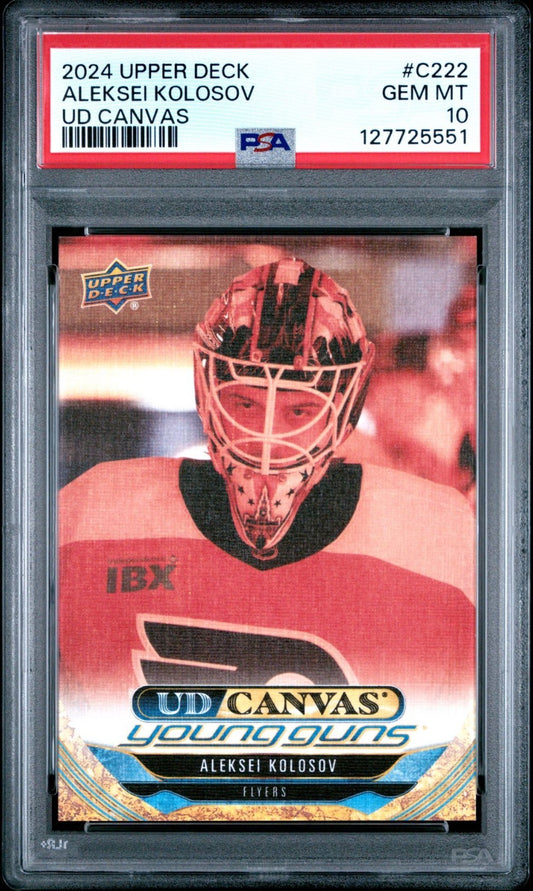 2024-25 Upper Deck Upper Deck #C222 Aleksei Kolosov PSA 10 Graded trading card