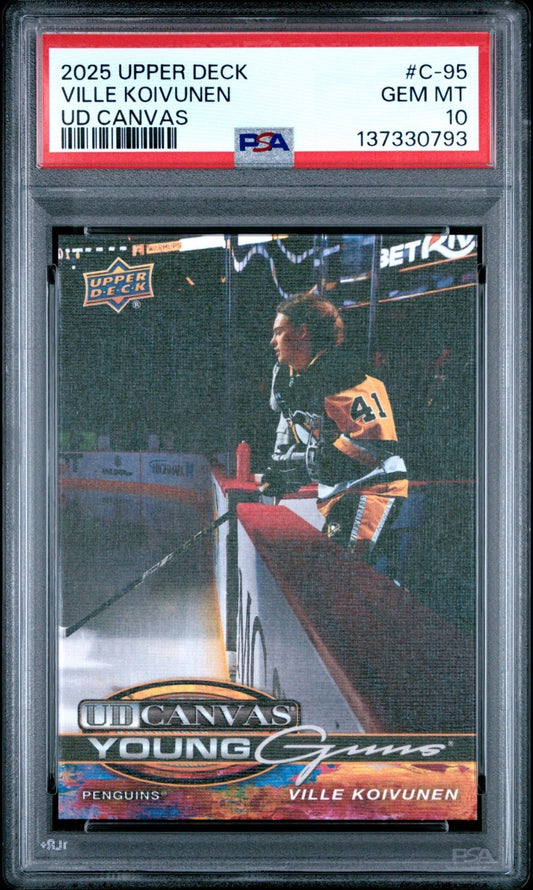 2025-26 Upper Deck Upper Deck #C95 Ville Koivunen PSA 10 Graded trading card