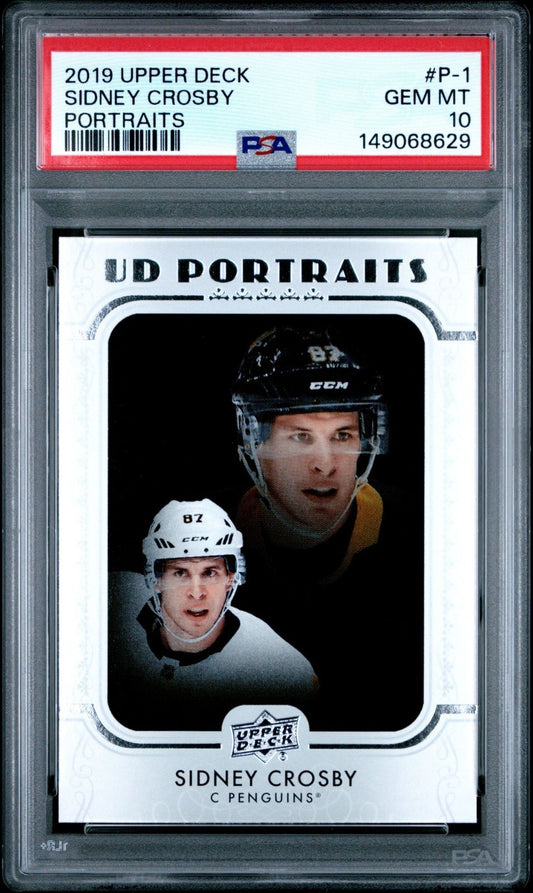 2019-20 Upper Deck Upper Deck #P-1 Sidney Crosby PSA 10 Graded trading card