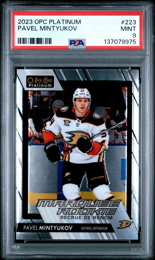 2023-24 O-Pee-Chee O-Pee-Chee #223 Pavel Mintyukov MAR PSA 9 Graded trading card