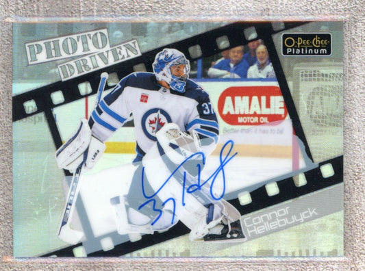 2023-24 O-Pee-Chee Platinum O-Pee-Chee Platinum #PD10 Connor Hellebuyck Raw trading card