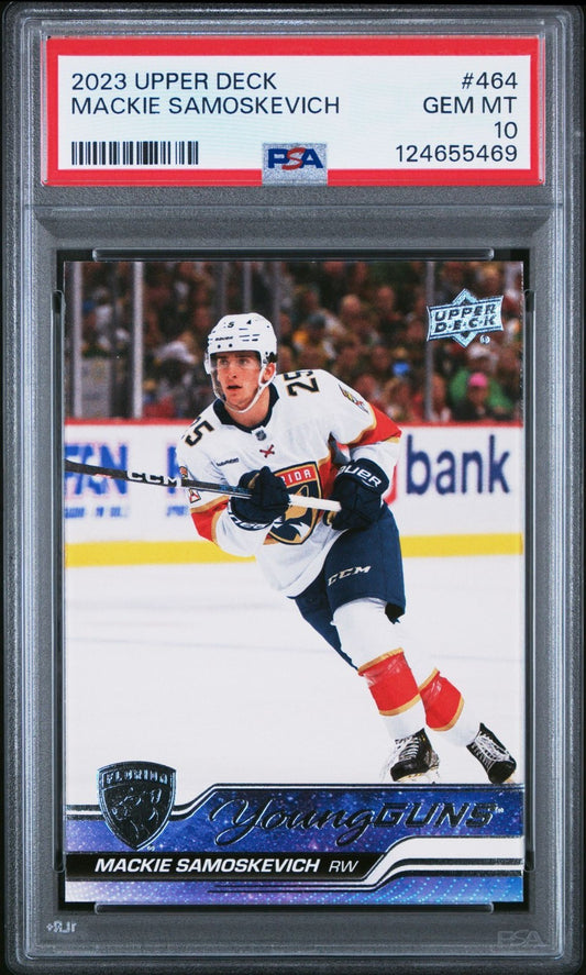 2023-24 Upper Deck Upper Deck Series 2 #464 Mackie Samoskevich PSA 10 Graded trading card