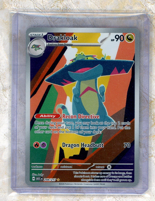 2026 Pokemon ASC EN-Ascended Heroes #248 Drakloak IR Raw trading card
