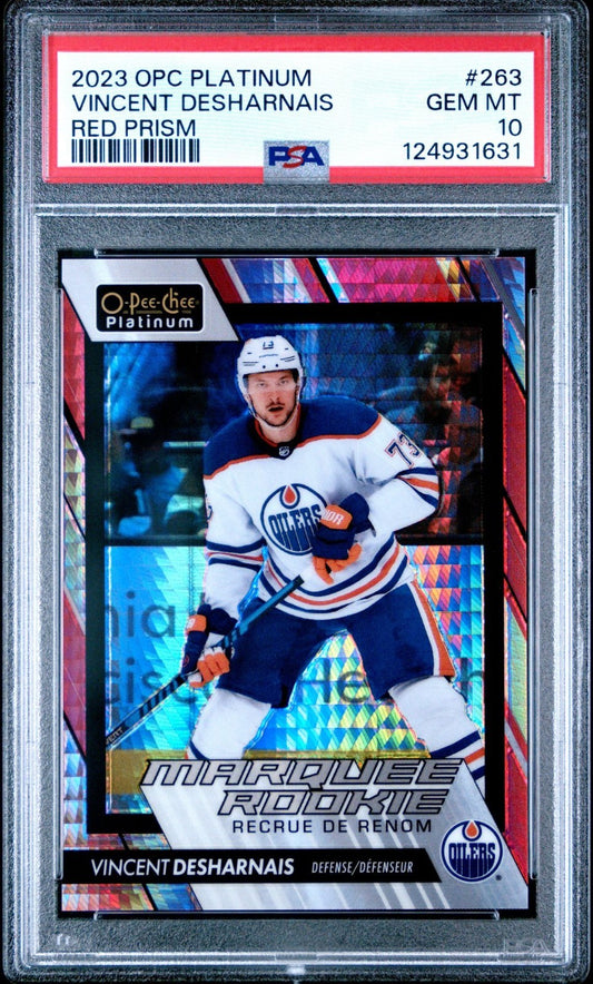 2023-24 O-Pee-Chee Platinum O-Pee-Chee Platinum #263 Vincent Desharnais PSA 10 Graded trading card