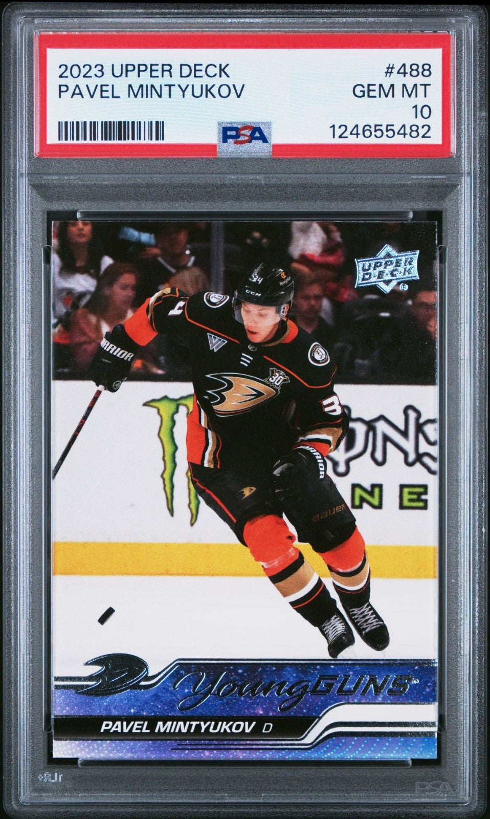 2023-24 Upper Deck Upper Deck Series 2 #488 Pavel Mintyukov PSA 10 Graded trading card