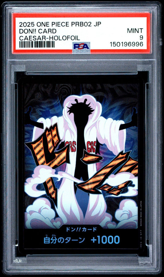 2025 One Piece PRB02-Premium Booster The Best Vol. 2 #DON!! CARD Caesar Holofoil PSA 9 Graded trading card