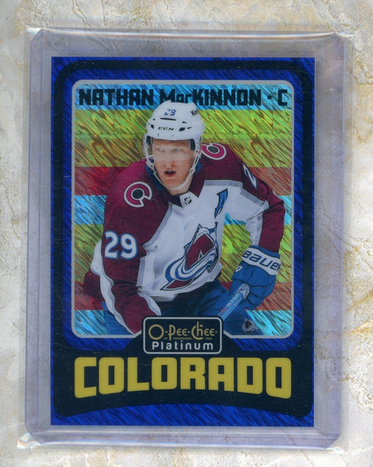 2024-25 O-Pee-Chee Platinum O-Pee-Chee Platinum #R4 Nathan MacKinnon 100 Raw trading card