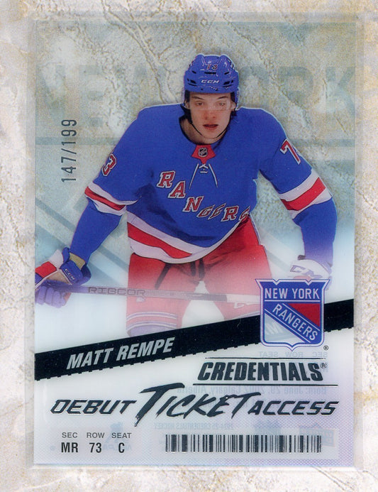 2024-25 Upper Deck Upper Deck #DTAA-MR Matt Rempe 199 Raw trading card