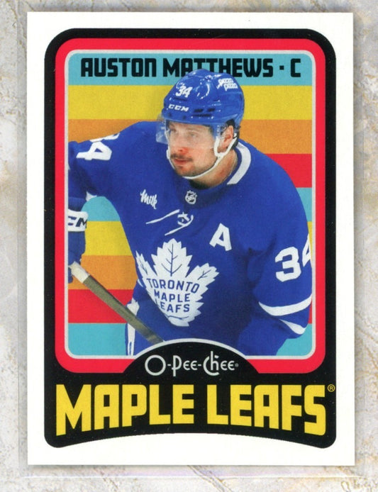 2024-25 O-Pee-Chee O-Pee-Chee #7 Auston Matthews Raw trading card