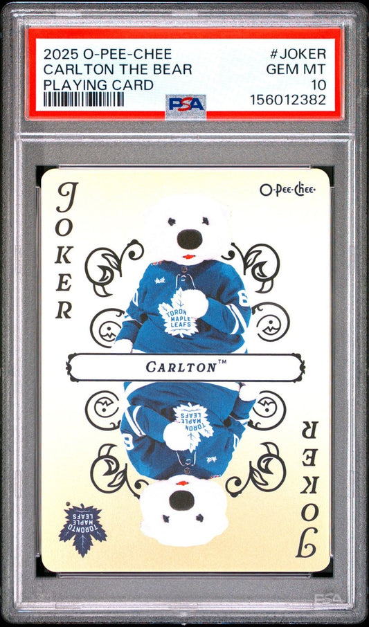 2025-26 O-Pee-Chee O-Pee-Chee #JOKER Carlton The Bear PSA 10 Graded trading card