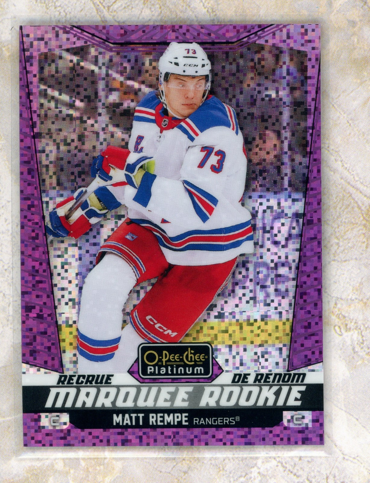 2024-25 O-Pee-Chee Platinum O-Pee-Chee Platinum #244 Matt Rempe MAR 299 Raw trading card
