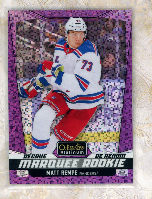 2024-25 O-Pee-Chee Platinum O-Pee-Chee Platinum #244 Matt Rempe MAR 299 Raw trading card