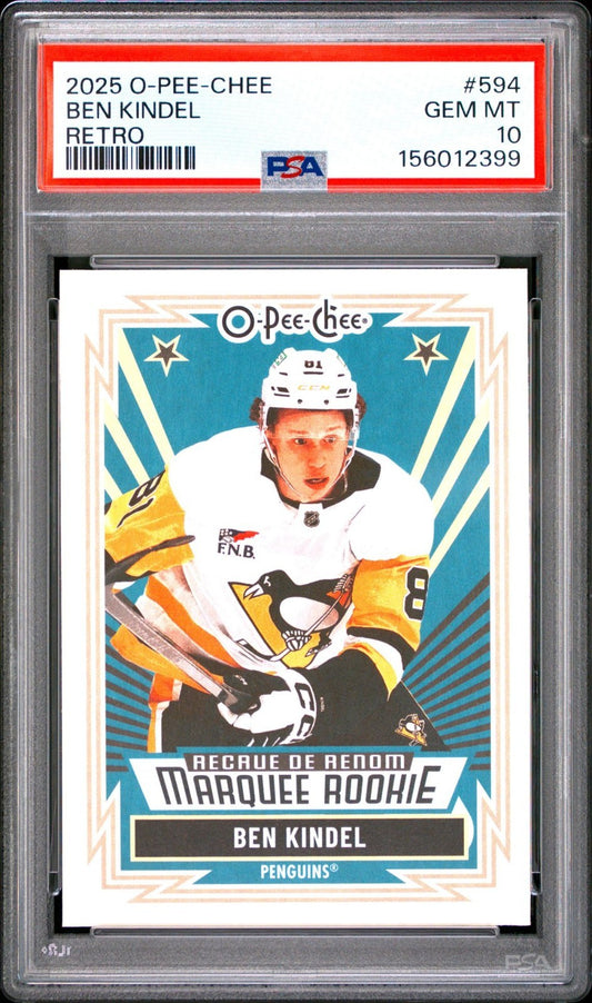 2025-26 O-Pee-Chee O-Pee-Chee #594 Ryan Leonard PSA 10 Graded trading card