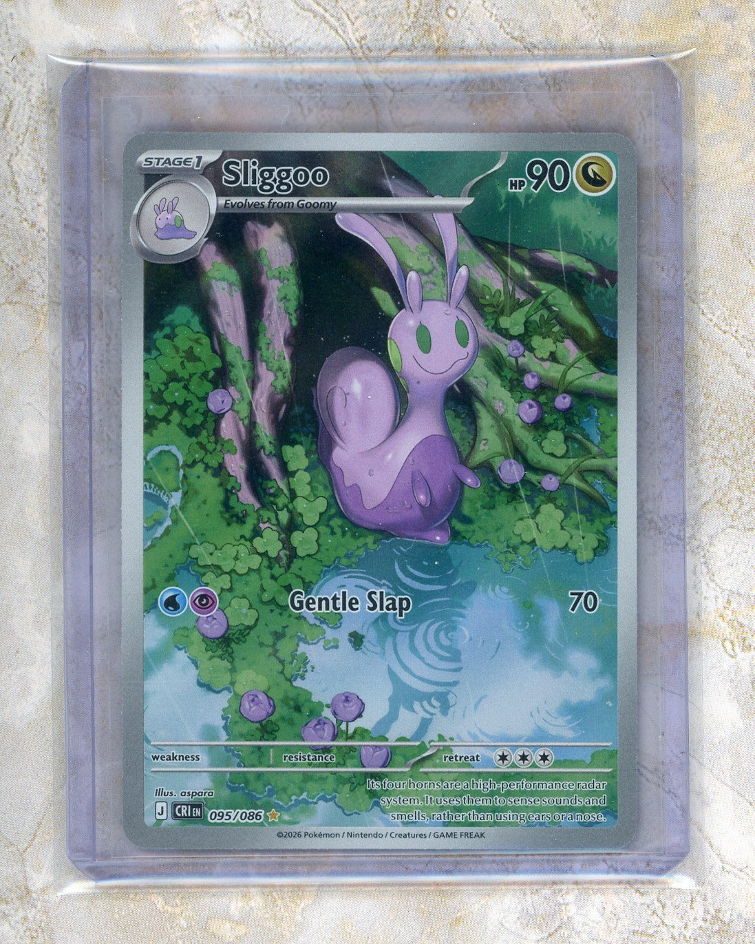 2026 Pokemon CRI EN-Chaos Rising #095 Sliggoo IR Raw trading card