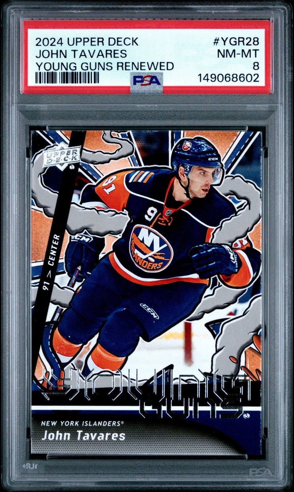 2024-25 Upper Deck Upper Deck #YGR-28 John Tavares PSA 8 Graded trading card