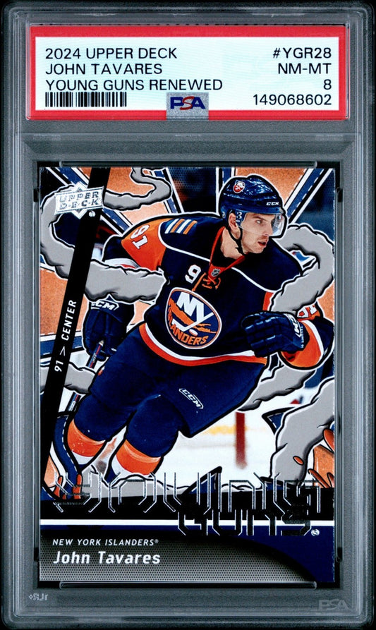 2024-25 Upper Deck Upper Deck #YGR-28 John Tavares PSA 8 Graded trading card
